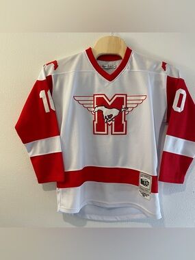 Dean Youngblood Hamilton Mustangs Hockey Jersey AUTHENTIC Movie Throwback size M